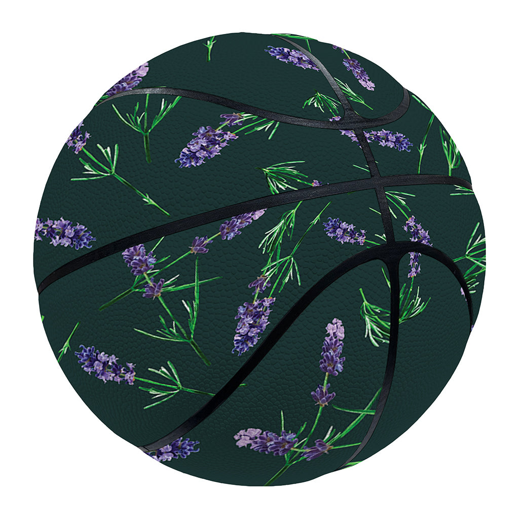 Purple Lavender Pattern Print Basketball