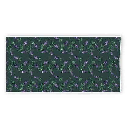 Purple Lavender Pattern Print Beach Towel