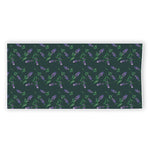 Purple Lavender Pattern Print Beach Towel