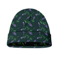Purple Lavender Pattern Print Beanie