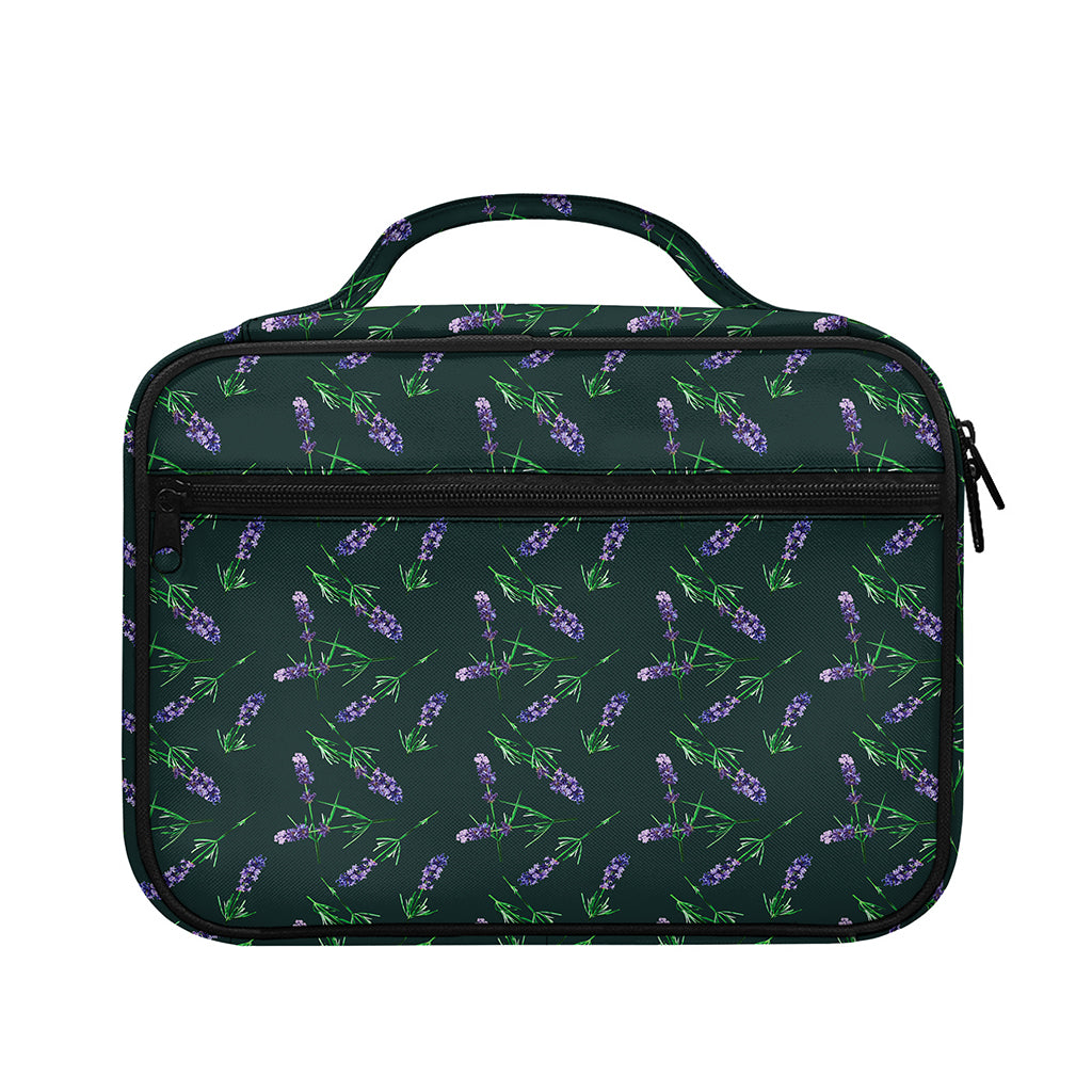 Purple Lavender Pattern Print Briefcase Bible Bag