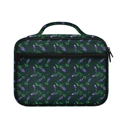 Purple Lavender Pattern Print Briefcase Bible Bag