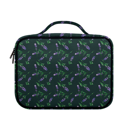 Purple Lavender Pattern Print Briefcase Bible Bag