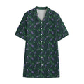 Purple Lavender Pattern Print Cotton Hawaiian Shirt