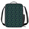 Purple Lavender Pattern Print Crossbody Lunch Bag