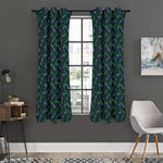 Purple Lavender Pattern Print Curtain