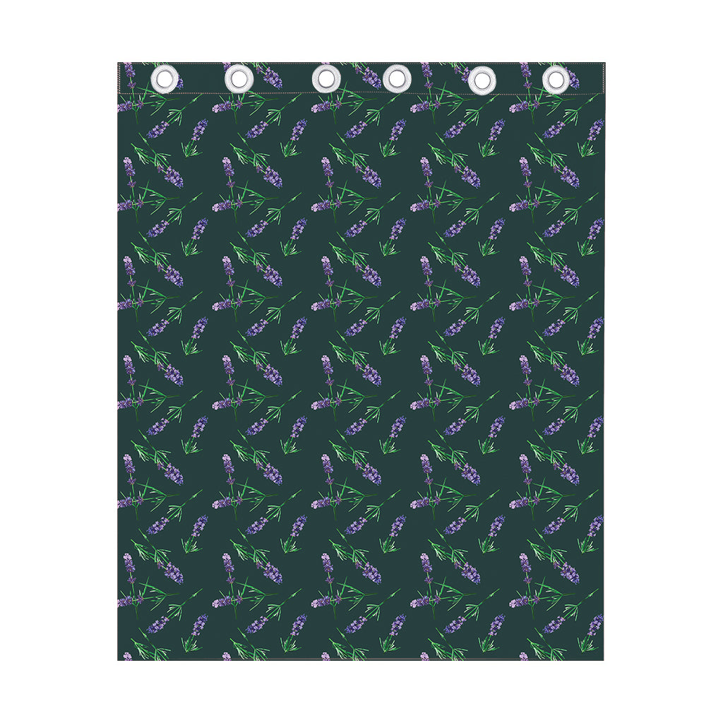 Purple Lavender Pattern Print Curtain