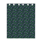 Purple Lavender Pattern Print Curtain