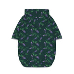 Purple Lavender Pattern Print Dog Zip Up Hoodie