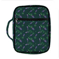 Purple Lavender Pattern Print Front Pocket Bible Bag