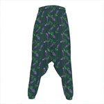 Purple Lavender Pattern Print Hammer Pants