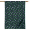 Purple Lavender Pattern Print House Flag