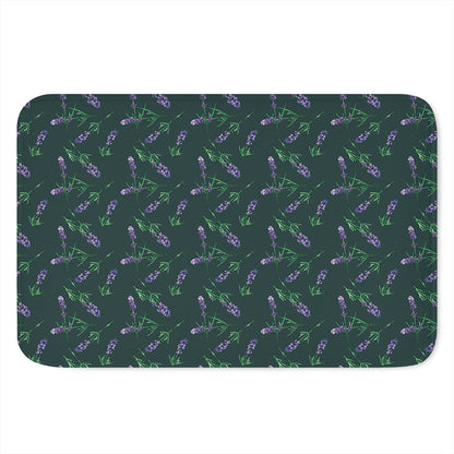 Purple Lavender Pattern Print Indoor Door Mat