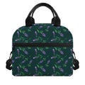 Purple Lavender Pattern Print Insulated Lunch Bag