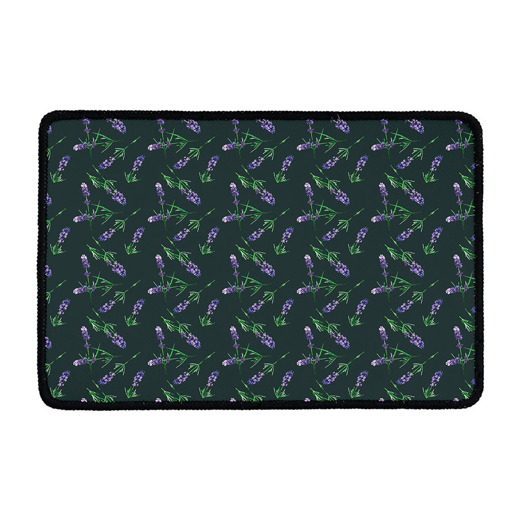 Purple Lavender Pattern Print Kitchen Mat