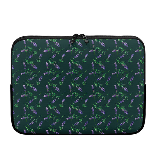 Purple Lavender Pattern Print Laptop Sleeve