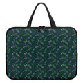 Purple Lavender Pattern Print Laptop Sleeve With Handle