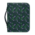 Purple Lavender Pattern Print Leather Bible Cover