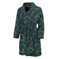 Purple Lavender Pattern Print Men's Bathrobe