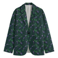 Purple Lavender Pattern Print Men's Blazer