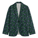 Purple Lavender Pattern Print Men's Blazer