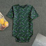 Purple Lavender Pattern Print Men's Bodysuit