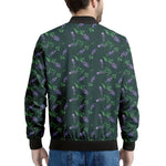 Purple Lavender Pattern Print Men's Bomber Jacket