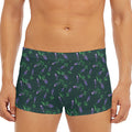 Purple Lavender Pattern Print Men's Short Boxer Briefs