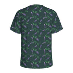 Purple Lavender Pattern Print Men's Sports T-Shirt