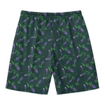 Purple Lavender Pattern Print Men's Swim Trunks