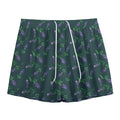 Purple Lavender Pattern Print Mesh Shorts