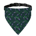 Purple Lavender Pattern Print Over The Collar Dog Bandana