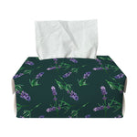 Purple Lavender Pattern Print Rectangle Tissue Box Cover