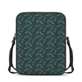 Purple Lavender Pattern Print Rectangular Crossbody Bag