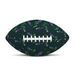 Purple Lavender Pattern Print Rugby Ball