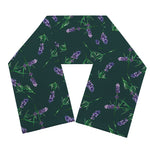 Purple Lavender Pattern Print Scarf