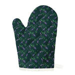 Purple Lavender Pattern Print Single Oven Mitt