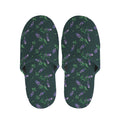 Purple Lavender Pattern Print Slippers