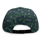 Purple Lavender Pattern Print Snapback Cap