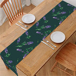 Purple Lavender Pattern Print Table Runner