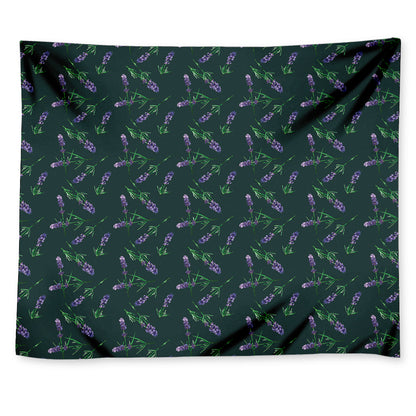 Purple Lavender Pattern Print Tapestry