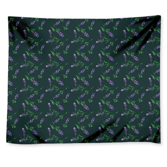 Purple Lavender Pattern Print Tapestry