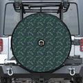 Purple Lavender Pattern Print Tire Cover With Camera Hole