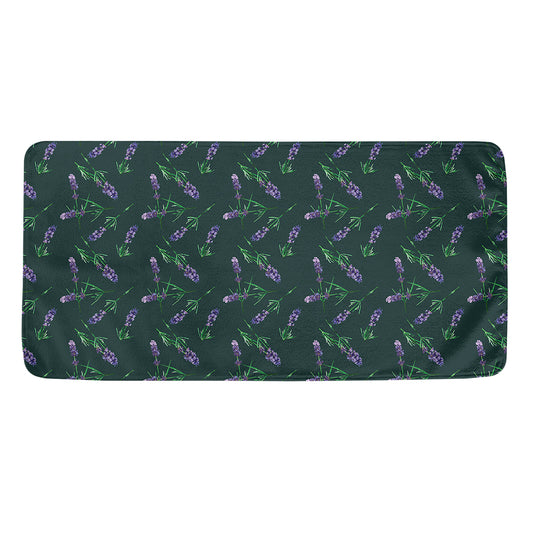 Purple Lavender Pattern Print Towel