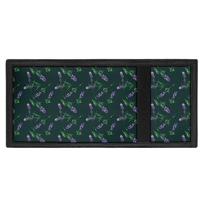 Purple Lavender Pattern Print Trifold Wallet