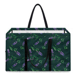 Purple Lavender Pattern Print Utility Tote Bag