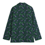 Purple Lavender Pattern Print Women's Blazer