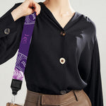Purple Leo Zodiac Pattern Print Bag Strap