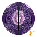 Purple Leo Zodiac Pattern Print Basketball
