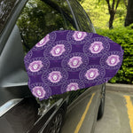 Purple Leo Zodiac Pattern Print Car Side Mirror Covers